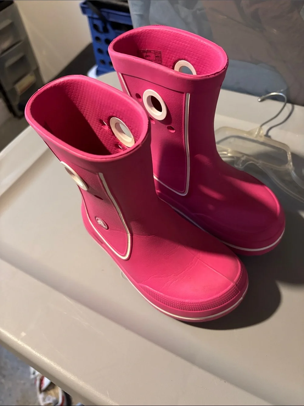 Toddler Pink Rain Boots - Crocs